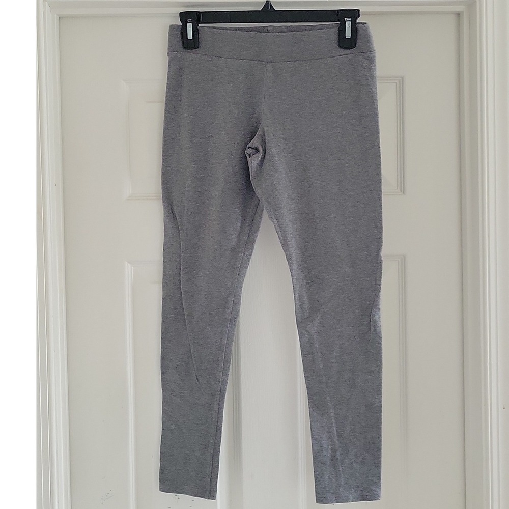 Mossimo Supply Co Womens Gray Heathered Cotton Blend Leggings Size L
